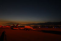 Redlands Municipal Airport (REI) - Looking west after sunset. - by Marty Kusch