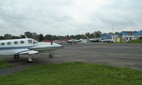 Elstree Airfield Airport, Watford, England United Kingdom (EGTR) - apron in front of control - by BIKE PILOT