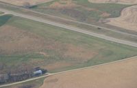 NONE Airport - A view of a private airstrip just southeast of Evansville, MN along County Road 82. Shot from 2500'. - by Kreg Anderson