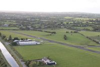 EIAB Airport - Abbeyshrule, Ireland - alongside the Grand Canal, seen from balloon G-BRUV - by Pete Hughes