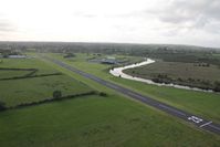 EIAB Airport - Abbeyshrule, Ireland seen from balloon G-BRUV - by Pete Hughes