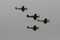 RAF Fairford Airport, Fairford, England United Kingdom (EGVA) - Battle of Britian flypast - taken at the Royal International Air Tattoo 2010 - by Steve Staunton