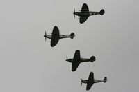 RAF Fairford Airport, Fairford, England United Kingdom (EGVA) - Battle of Britian flypast - taken at the Royal International Air Tattoo 2010 - by Steve Staunton