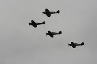 RAF Fairford Airport, Fairford, England United Kingdom (EGVA) - Battle of Britian flypast - taken at the Royal International Air Tattoo 2010 - by Steve Staunton