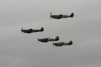 RAF Fairford Airport, Fairford, England United Kingdom (EGVA) - Battle of Britian flypast - taken at the Royal International Air Tattoo 2010 - by Steve Staunton