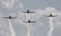 Willow Run Airport (YIP) - formation of T-6 - by Florida Metal
