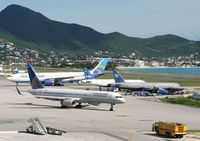 Princess Juliana International Airport, Philipsburg, Sint Maarten Netherlands Antilles (TNCM) - Just another look at the tarmac at TNCM  - by Daniel Jef