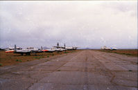 Mojave Airport (MHV) - T-33's and, I believe, a Vickers Vanguard or Electra. - by GatewayN727