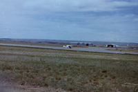 Billings Logan International Airport (BIL) - Piper Cub taxi's to 27R in June of 1981 - by Daniel Ihde