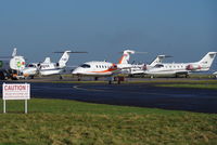Norwich International Airport, Norwich, England United Kingdom (EGSH) - Busy aircraft park at Norwich. - by Graham Reeve