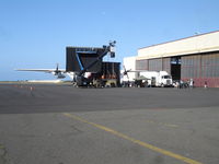Kalaeloa (john Rodgers Field) Airport (JRF) - Filming of LOST with HC-130H from CGAS Barbers Pt. in front of Hangar 111. - by Ewa Marine