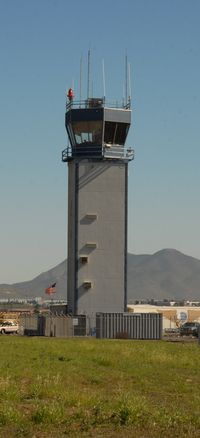 Brown Field Municipal Airport (SDM) - tower at SDM - by J.G. Handelman
