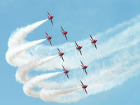 RAF Fairford - Hawk T.1A/Red Arrows/RIAT Fairford - by Ian Woodcock