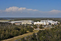 Pensacola Nas/forrest Sherman Field/ Airport (NPA) - View from Pensacola Lighthouse of the National Naval Aviation Museum - Halls and Storage Area - by Terry Fletcher