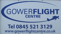 Swansea Airport, Swansea, Wales United Kingdom (EGFH) - Swansea Airport based Gower Flight Centre logo - by Roger Winser