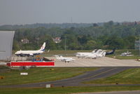 Farnborough Airfield Airport, Farnborough, England United Kingdom (EGLF) - East Apron at Farnborough Airfield - by Chris Hall