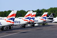 Wycombe Air Park/Booker Airport - tails of the Airways Flying Club - by Chris Hall