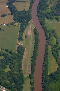 Berts Airport (NC32) - A well-maintained airstrip with a beautiful approach over the river. - by Jamin
