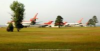 Laurinburg-maxton Airport (MEB) - Charlotte Aircraft Corp. Salvage Line. - by J.G. Handelman