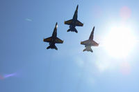 Fort Worth Nas Jrb/carswell Field Airport (NFW) - Blue Angels fly a three ship lead formation at the 2011 Air Power Expo - NAS Fort Worth (one Pilot out sick)  - by Zane Adams