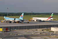 Vienna International Airport, Vienna Austria (VIE) - Korean Air Cargo + Emirates - by Chris Jilli