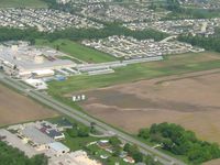 Pope Field Airport (GFD) - Looking NW from 2500' - by Bob Simmermon