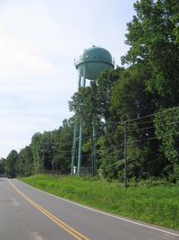 Orange County Airport (OMH) - This water tower was the location of  the airport beacon until approx 2011. - by Ronald Barker