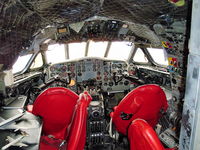 X2LC Airport - DH Comet 2 cockpit built at the same time as the two prototypes and used for structural tests, it was later converted to a simulator and is now fitted with Mk4 instruments. Now preserved at the de Havilland Aircraft Heritage Centre, London Colney - by Chris Hall