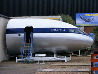 X2LC Airport - DH Comet 2 cockpit built at the same time as the two prototypes and used for structural tests, it was later converted to a simulator and is now fitted with Mk4 instruments. Now preserved at the de Havilland Aircraft Heritage Centre, London Colney - by Chris Hall