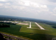 Indianapolis Metropolitan Airport (UMP) - Turning base to final for runway 33 at Indianapolis Metropolitan Airport, August 1, 2010 - by Jeri Gatewood