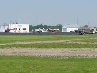 Hardin County Airport (I95) - Busy ramp on a Saturday morning at Kenton, Ohio - by Bob Simmermon