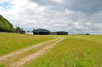 Challock Airport - LOOKING SOUTH ACROSS THE AIRFIELD - by Martin Browne