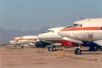 Gila River Memorial Airport (34AZ) - DC-6 and DC-6B of Mac Avia - by Henk Geerlings