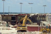 San Antonio International Airport (SAT) - The original satellite terminal at San Antonio slowly meeting its demise. - by RWB