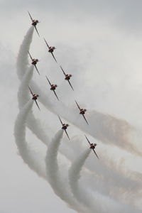 Kemble Airport, Kemble, England United Kingdom (EGBP) - Red Arrow's in Diamond formation - by Chris Hall