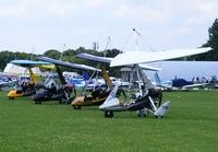 North Weald Airfield - Microlights at the Air Britain fly-in - by Chris Hall