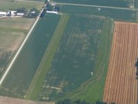 NONE Airport - Looking south at an uncharted farm strip (N-S runway) on Co. Rc. 294 east of Vickery, Ohio - by Bob Simmermon