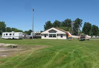 Starbuck Municipal Airport (D32) - The terminal building at Starbuck Municipal Airport complete with a Cessna Skyhawk and weekend campers. - by Kreg Anderson