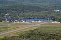 Dillant-hopkins Airport (EEN) - Dillant-Hopkins Airport runways 20 & 32 looking East with Wilson Pond in the background. - by Ron Yantiss