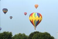 James M Cox Dayton International Airport (DAY) - Balloon flight in the morning at the Dayton Air Show - by Glenn E. Chatfield