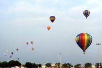 James M Cox Dayton International Airport (DAY) - Balloon flight in the morning at the Dayton Air Show - by Glenn E. Chatfield