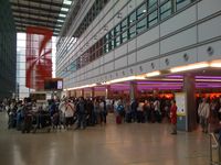 London Heathrow Airport, London, England United Kingdom (EGLL) - Virgin Atlantic checkin area at London Heathrow Terminal 3 - by Ken Wang