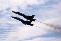 Davenport Municipal Airport (DVN) - Blue Angels at the Quad Cities Air Show - by Glenn E. Chatfield