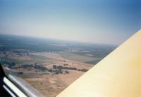 Lodi Airport (1O3) - Lodi Airport, CA - photographed from 1974 Grumman American Aviation Corp. AA-1B N9881L - July 1989  - by scotch-canadian