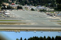 Juneau International Airport (JNU) - downwind for very short final Juneau Alaska in Ce208 N332AK - by Pete Hughes