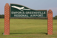 Emporia-greensville Regional Airport (EMV) - Emporia-Greensville Regional Airport sign. - by Dean Heald