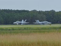 Savannah/hilton Head International Airport (SAV) - Some F-18's about to takeoff. One in some interesting paint on one. - by Mlands87