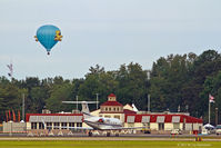 Sussex County Airport (GED) - Terminal at Sussex County Airport.  Hotair balloon was there for the Wings & Wheels Airshow. - by M. Lee Derrickson
