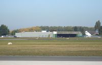 Braunschweig-Wolfsburg Regional Airport, Braunschweig, Lower Saxony Germany (EDVE) - hangar across the field in the northern part of Braunschweig-Waggum airport - by Ingo Warnecke