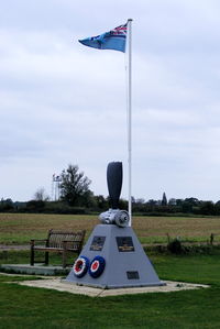 X2HU Airport - Memorial to the units that served at RAF Hunsdon during WWII, a separate side is dedicated each to the Royal Air Force, Royal Australia Air Force, Royal New Zealand Air Force and the Royal Canadian Air Force. Which all flew from Hunsdon  - by Chris Hall